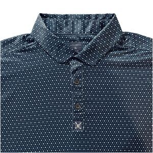 Construct Men’s XL Navy Golf Polo Performance Stretch Quick Dry